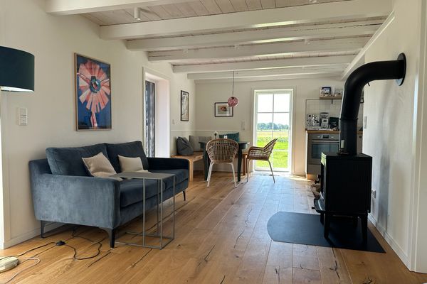  Reetdachhaus Deichperle Halbinsel Eiderstedter - Wohnbereich