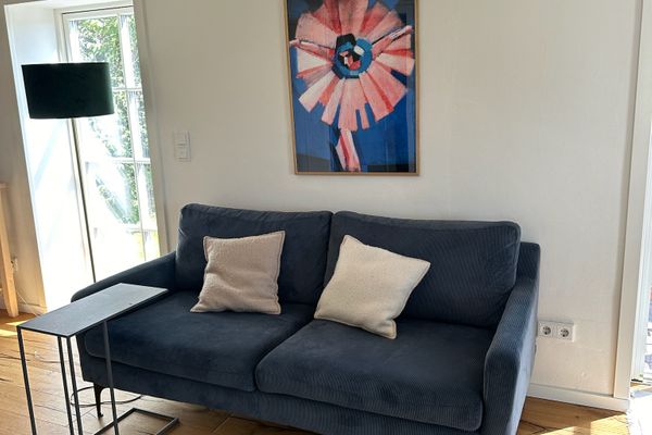  Reetdachhaus Deichperle Halbinsel Eiderstedter - Wohnbereich