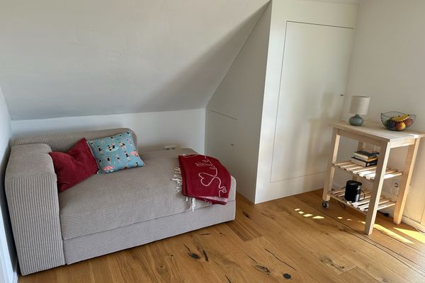  Reetdachhaus Deichperle Halbinsel Eiderstedter - Wohnbereich