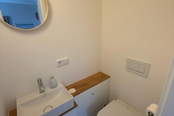  Reetdachhaus Deichperle Halbinsel Eiderstedter - Badezimmer