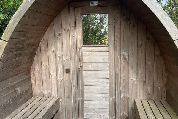  Reetdachhaus Deichperle Halbinsel Eiderstedter - Außensauna