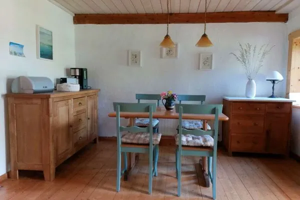 Wohnzimmer  Ferienhaus Häuschen im Norden
