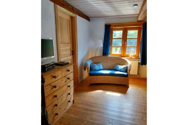 Wohnzimmer  Ferienhaus Häuschen im Norden