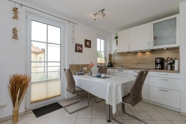 Küche / Küchenzeile  Zum Glückswinkel Ferienwohnung 9