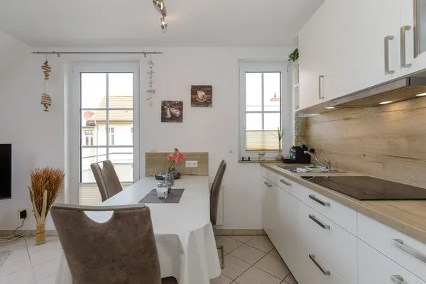 Küche / Küchenzeile  Zum Glückswinkel Ferienwohnung 9