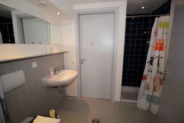 Badezimmer  Ferienwohnung Zum Strandvoigt