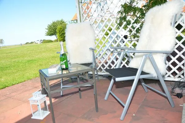 Terrasse  Ferienwohnung Landtraum - Urlaub mit Hund