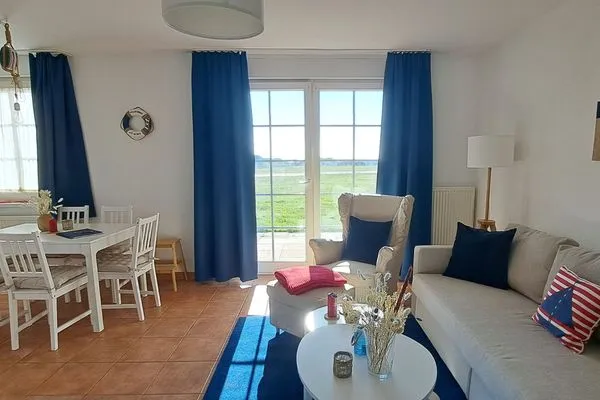 Wohnzimmer  Ferienwohnung Landtraum - Urlaub mit Hund