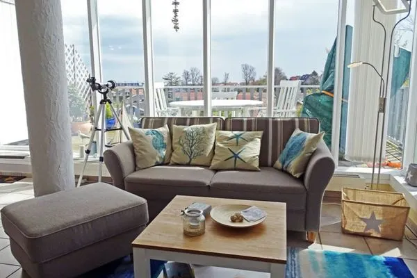 Wohnzimmer  Ferienwohnung Penthuus