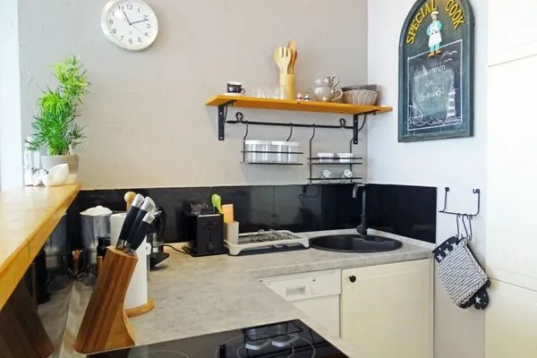 Küche / Küchenzeile  Ferienwohnung Penthuus