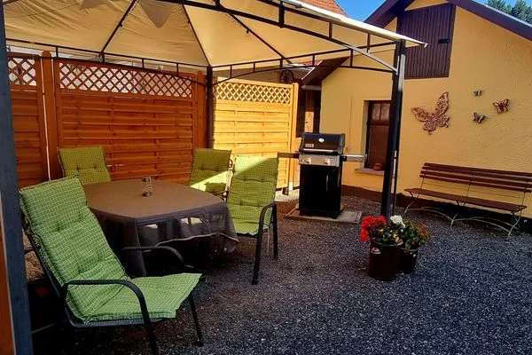 Gemütliche Grillecke für einen entspannten Abend  Ferienwohnung Bodenstein
