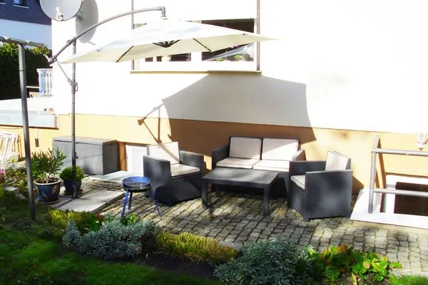 Grillbereich  Ferienwohnung Am Stadtrand