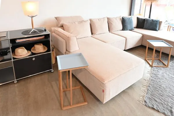 Ferienhaus Halbinsel52 Ferienwohnung Halbinsel52 I Seesicht Wasserburg - Sofa