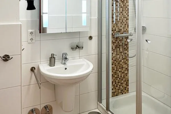 Badezimmer Haus Seelöwe Ferienwohnung "Inselglück"