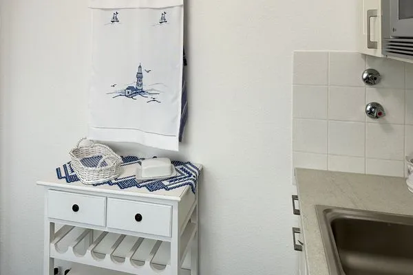 Küche / Küchenzeile Haus Seelöwe Ferienwohnung "Inselglück"