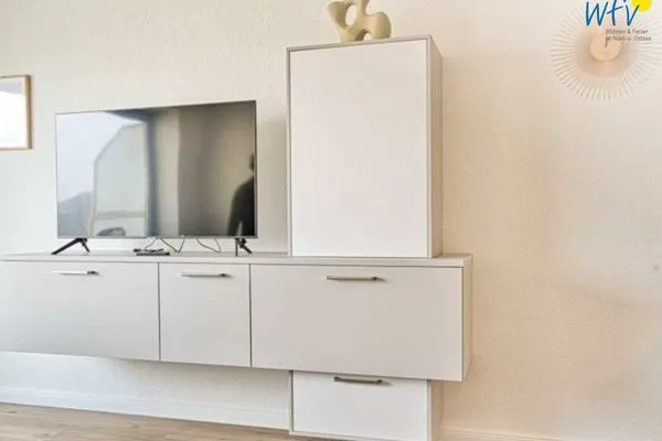 Wohnzimmer Haus Meeresluft Ferienwohnung Schwertmuschel