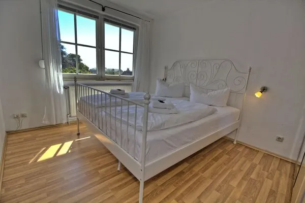 Schlafzimmer  Ferienwohnung Am Stubnitzwald