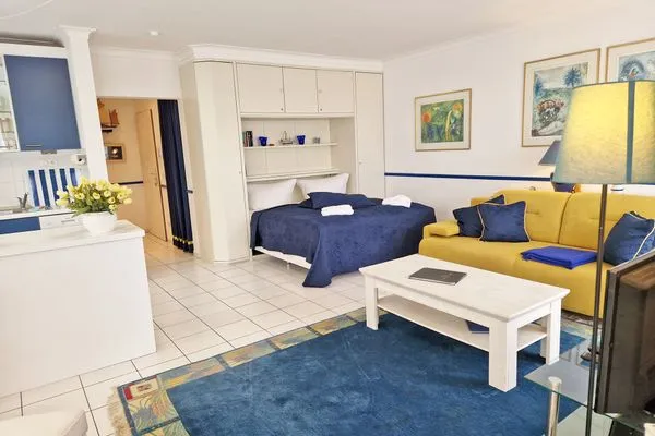 Wohnzimmer  Ferienwohnung Anemone - Urlaub mit Hund am Rande des Nationalparks