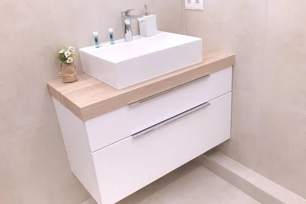 Badezimmer  Ferienwohnung Samsö - Cozy mit besonderem Ambiente