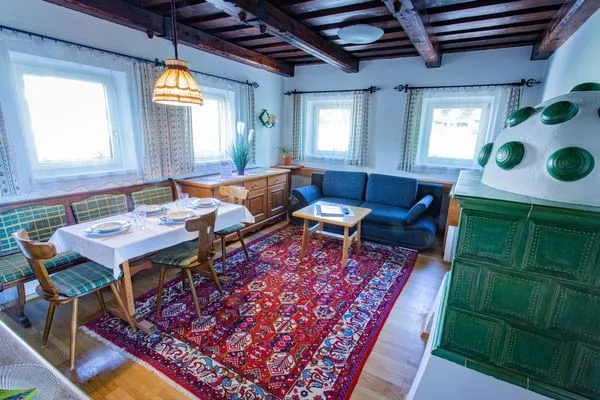Living room and sofa bed  Soldanella 2 by Alpenidyll Apartments