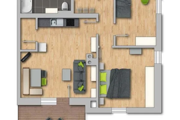 Grundriss, 2D Plan  Royal 4 Trend by Alpenidyll Apartments