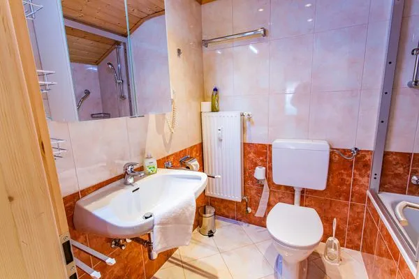 Badezimmer mit Dusche und WC  Bergidyll 10 by Alpenidyll Apartments