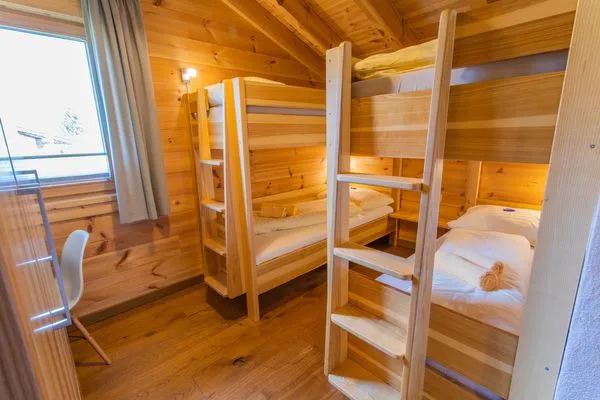 Bedroom 3, 2 sets of bunk beds  Chalet Huber by Alpenidyll Apartments