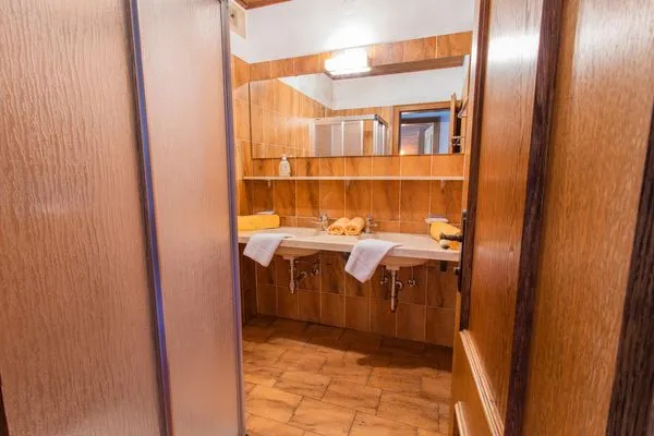 Badezimmer mit Dusche  Huberhof 6 by Alpenidyll Apartments