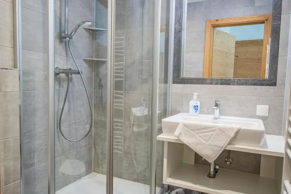 Badezimmer 2, Dusche und WC  Bergidyll 4 by Alpenidyll Apartments