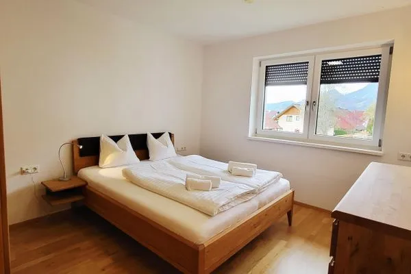 Schlafzimmer 1, Doppelbett  LandLiebe Aich by Alpenidyll Apartments
