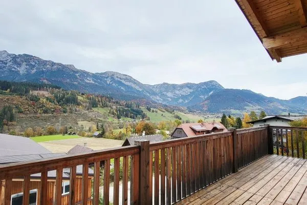 Terrace with a view of the mountains  Mountain View by Alpenidyll Apartments