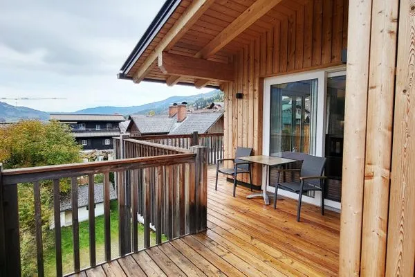 Terrace with a view of the mountains  Mountain View by Alpenidyll Apartments