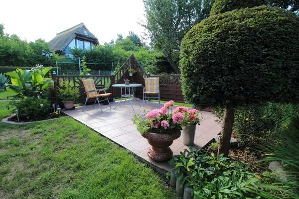 Terrasse  Ferienwohnung in Boddennähe
