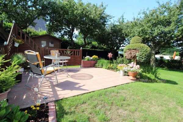 Terrasse  Ferienwohnung in Boddennähe