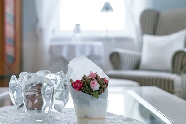 Wohnzimmer  Villa Hansa App. A3 - wunderschöne Ferienwohnung mit Panorama-Meerblick