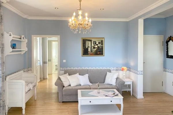 Wohnzimmer  Villa Hansa App. B1 - Ferienwohnung mit atemberaubendem Blick auf die Ostsee