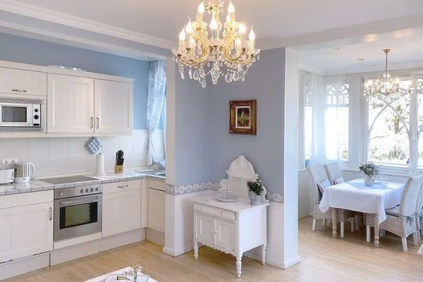 Küche / Küchenzeile  Villa Hansa App. B1 - Ferienwohnung mit atemberaubendem Blick auf die Ostsee