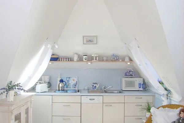 Küche / Küchenzeile  Haus Anholt App. 39 - großzügige Studiowohnung in der Strandallee mit Teilmeerblick