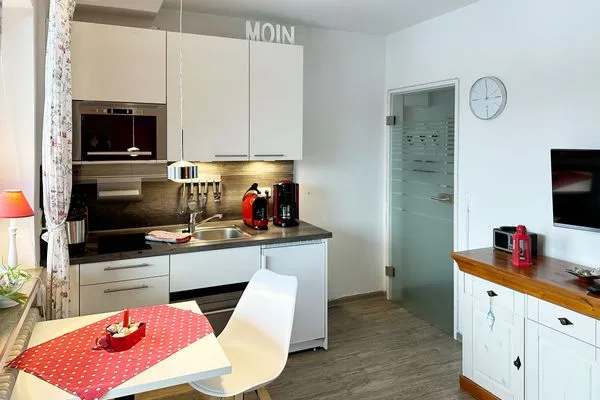 Küche / Küchenzeile Haus Diana Ferienwohnung „Wattenmeer"