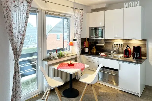 Küche / Küchenzeile Haus Diana Ferienwohnung „Wattenmeer"