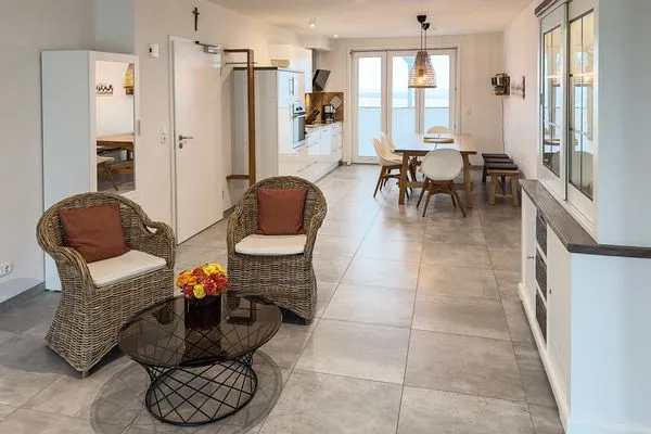 Wohnzimmer Haus *Weiße Düne* Ferienwohnung Weiße Düne 4