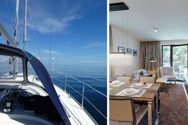 Elegantes Apartment mit Sauna, Balkon und Meer-Flair