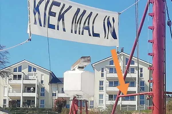 Fassade / Eingang  Ferienwohnung Kapitänsmesse -  traumhafter Ausblick über Hafen und Meer
