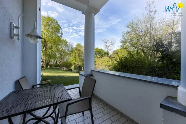 Terrasse Haus am Hövt Ferienwohnung 1