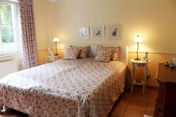 Schlafzimmer  Ferienwohnung Kleiner Seeigel in Sassnitz auf Rügen mit Terrasse