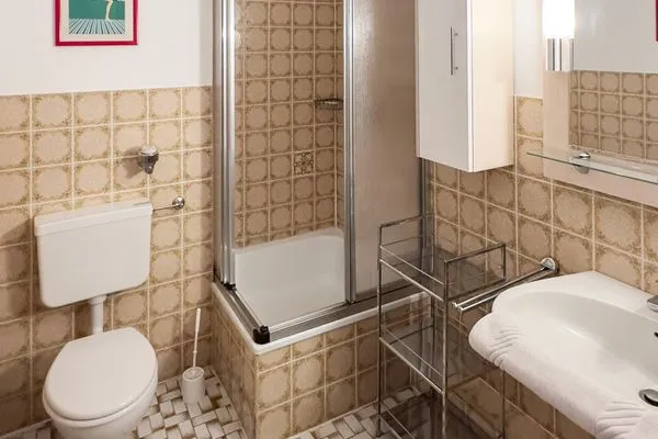 Badezimmer Haus Leitfeuer Ferienwohnung „Blick 19"