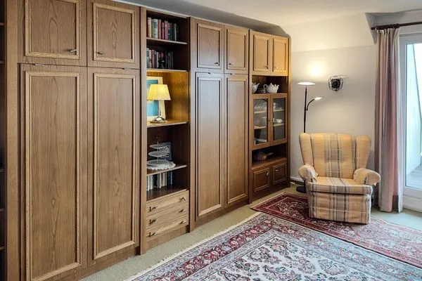 Wohnzimmer Haus Leitfeuer Ferienwohnung „Blick 19"