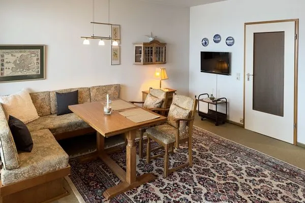 Wohnzimmer Haus Leitfeuer Ferienwohnung „Blick 19"