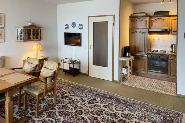 Wohnzimmer Haus Leitfeuer Ferienwohnung „Blick 19"