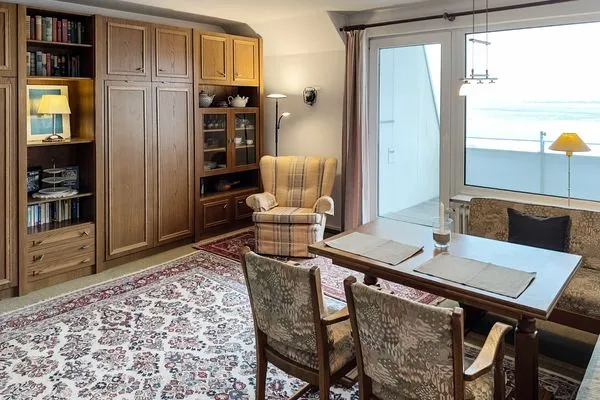 Wohnzimmer Haus Leitfeuer Ferienwohnung „Blick 19"